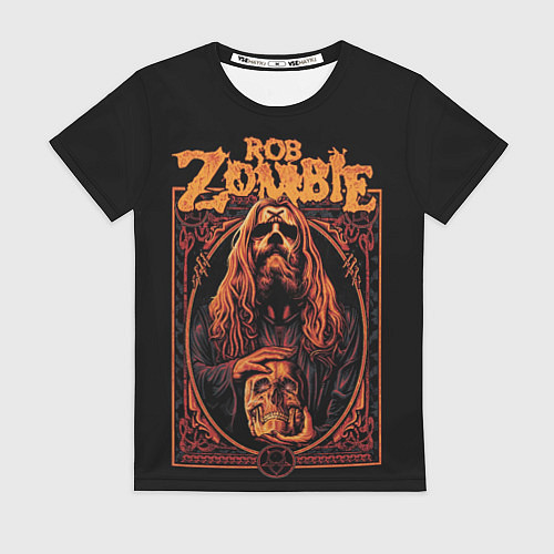 Женская футболка Rob zombie skull / 3D-принт – фото 1
