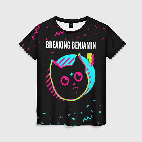 Женская футболка Breaking Benjamin - rock star cat / 3D-принт – фото 1