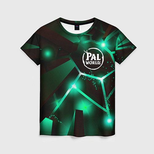 Женская футболка Palworld разлом плит / 3D-принт – фото 1