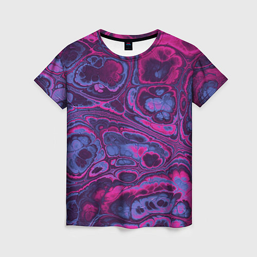 Женская футболка Абстрактный разноцветный узор / 3D-принт – фото 1
