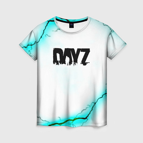 Женская футболка Dayz текстура молнии / 3D-принт – фото 1