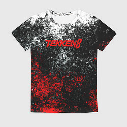 Футболка женская Tekken 8 брызги красок, цвет: 3D-принт