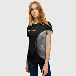 Футболка женская Луна- dies lunes, цвет: 3D-принт — фото 2
