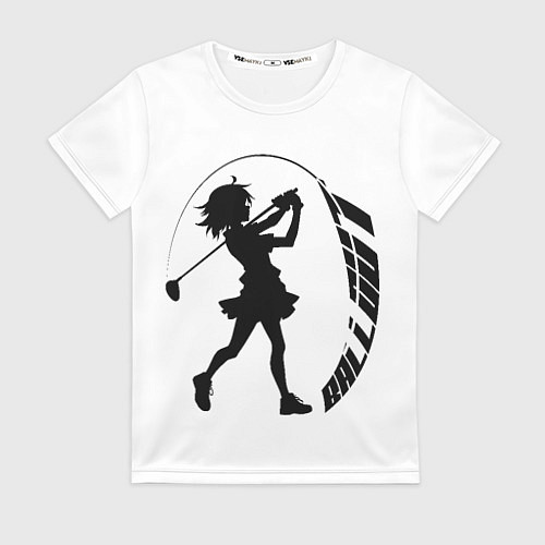 Женская футболка Мяч вылетел / 3D-принт – фото 1