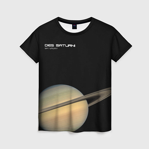 Женская футболка Сатурн - dies saturni / 3D-принт – фото 1