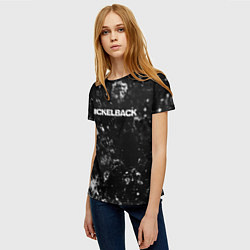 Футболка женская Nickelback black ice, цвет: 3D-принт — фото 2