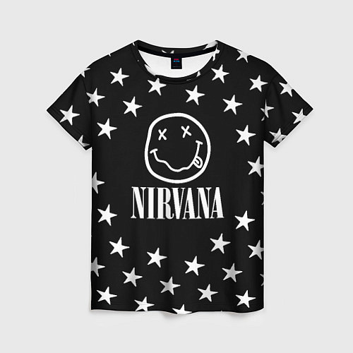 Женская футболка Nirvana stars steel / 3D-принт – фото 1