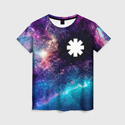 Футболка женская Red Hot Chili Peppers space rock, цвет: 3D-принт