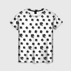 Женская футболка Roblox pattern