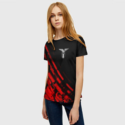 Футболка женская Lazio sport grunge, цвет: 3D-принт — фото 2