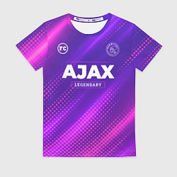 Женская футболка Ajax legendary sport grunge