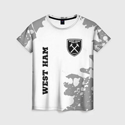 Женская футболка West Ham sport на светлом фоне вертикально