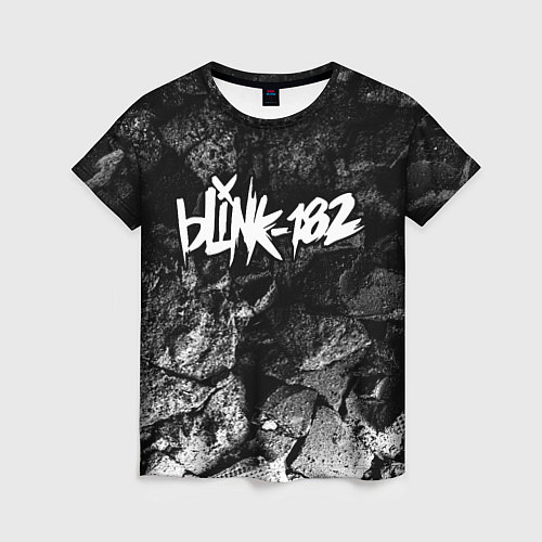 Женская футболка Blink 182 black graphite / 3D-принт – фото 1