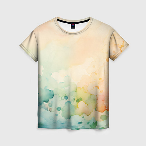 Женская футболка Светлая акварель / 3D-принт – фото 1