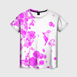 Женская футболка Розовые текстуры