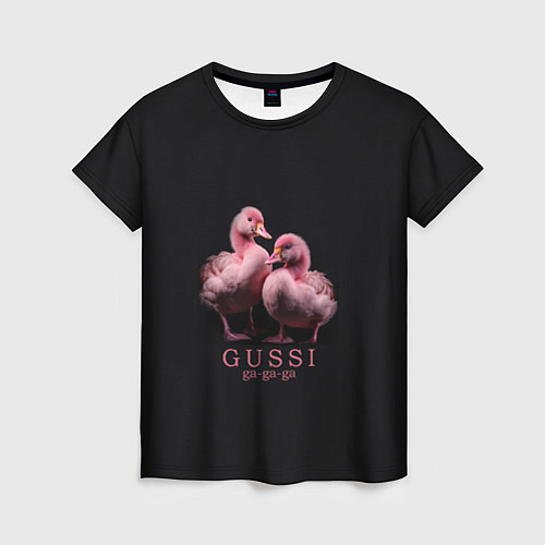 Женская футболка Два маленьких гуся: Gussi ga-ga-ga / 3D-принт – фото 1