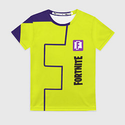 Футболка женская Fortnite logo yellow game, цвет: 3D-принт
