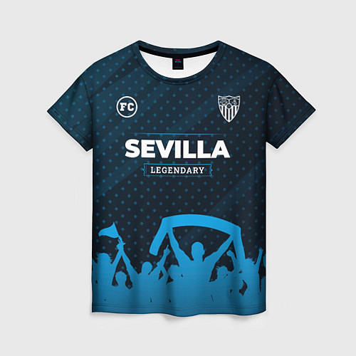Женская футболка Sevilla legendary форма фанатов / 3D-принт – фото 1