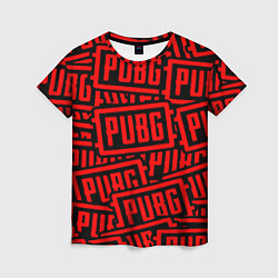 Женская футболка PUBG pattern games