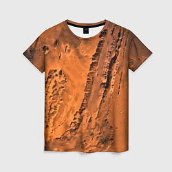 Женская футболка Каналы на Марсе - star dust
