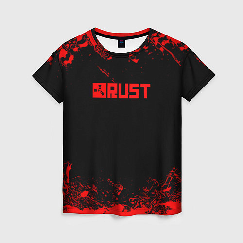 Женская футболка RUST краски текстура шутер / 3D-принт – фото 1