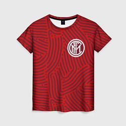 Женская футболка Inter отпечатки