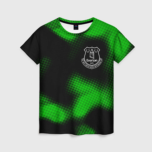 Женская футболка Everton sport halftone / 3D-принт – фото 1