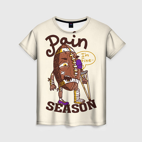 Женская футболка Сезон боли / 3D-принт – фото 1