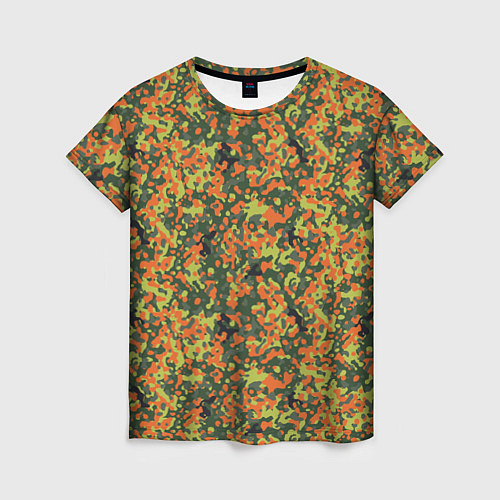 Женская футболка Современный пятнистый камуфляж / 3D-принт – фото 1