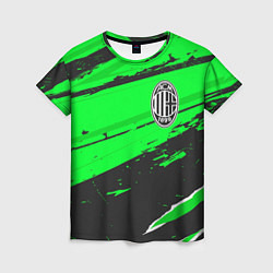 Женская футболка AC Milan sport green