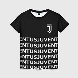 Женская футболка Juventus pattern fc club steel