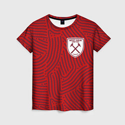 Женская футболка West Ham отпечатки