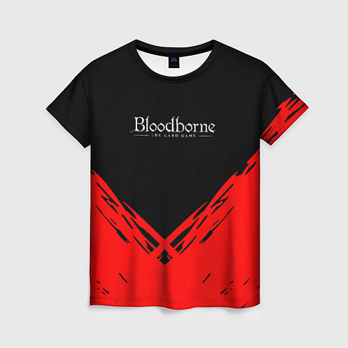 Женская футболка Bloodborne souls краски / 3D-принт – фото 1