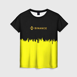 Футболка женская Binance биржа краски, цвет: 3D-принт