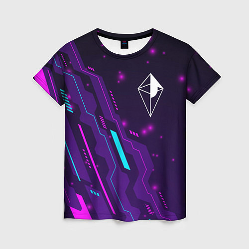 Женская футболка No Mans Sky neon gaming / 3D-принт – фото 1