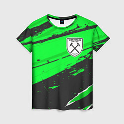 Футболка женская West Ham sport green, цвет: 3D-принт