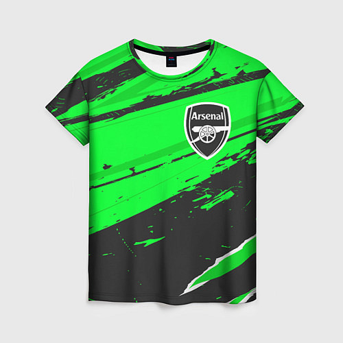Женская футболка Arsenal sport green / 3D-принт – фото 1