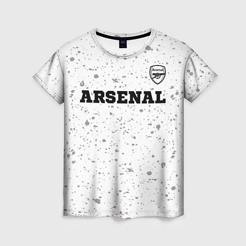 Женская футболка Arsenal sport на светлом фоне посередине / 3D-принт – фото 1