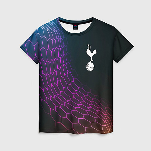 Женская футболка Tottenham футбольная сетка / 3D-принт – фото 1