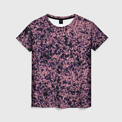 Женская футболка Абстрактный брызги сине-розовый