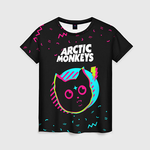 Женская футболка Arctic Monkeys - rock star cat / 3D-принт – фото 1