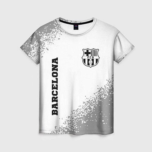 Женская футболка Barcelona sport на светлом фоне вертикально / 3D-принт – фото 1