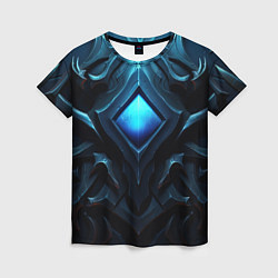 Женская футболка Синие магическое свещение