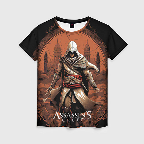 Женская футболка Assassins creed город в песках / 3D-принт – фото 1