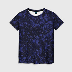 Женская футболка Тёмно-синий космический абстракция