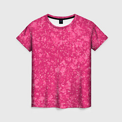 Женская футболка Яркий розовый абстракция