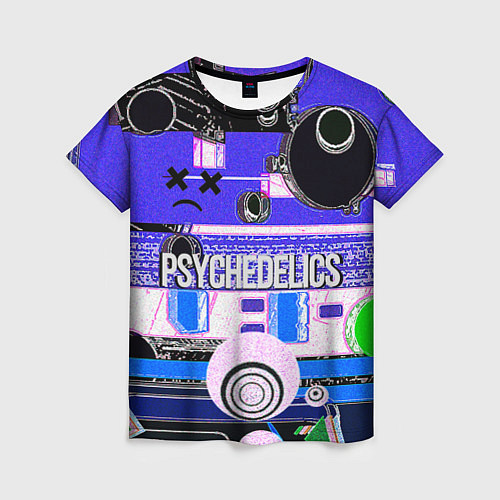 Женская футболка Psychedelics / 3D-принт – фото 1