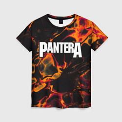 Женская футболка Pantera red lava