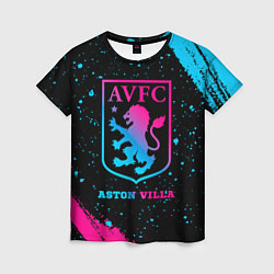 Футболка женская Aston Villa - neon gradient, цвет: 3D-принт