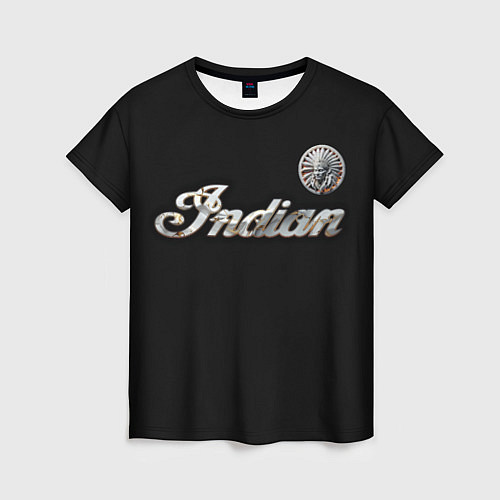 Женская футболка Indian Motorcycles FirenMarble / 3D-принт – фото 1